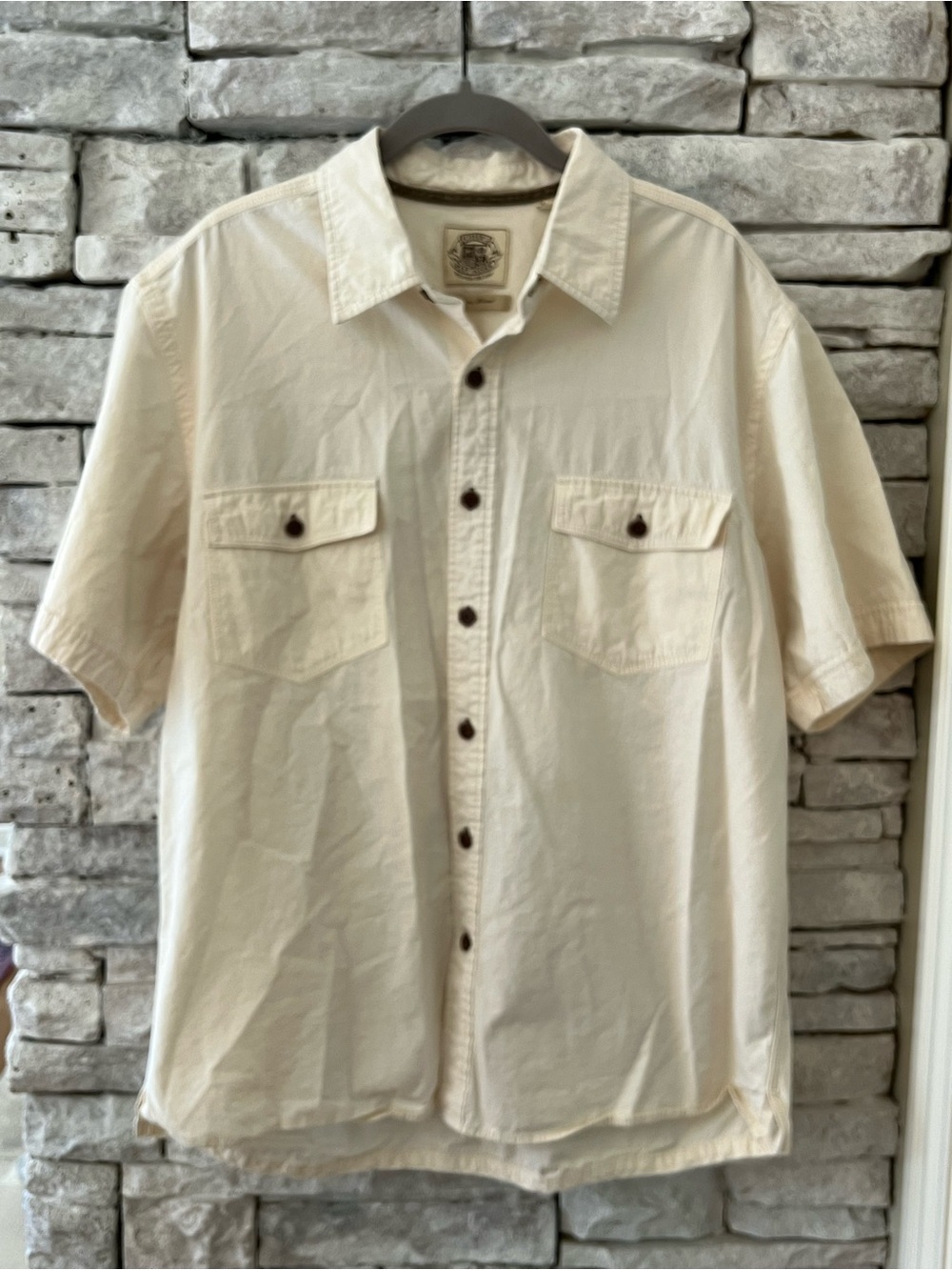 Pussers West Indies Bamboo Blend Camp Shirt Men’s XL Short Sleeve Button Down